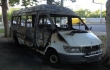 ЧП в Одессе: дотла сгорел пассажирский микроавтобус.ФОТО