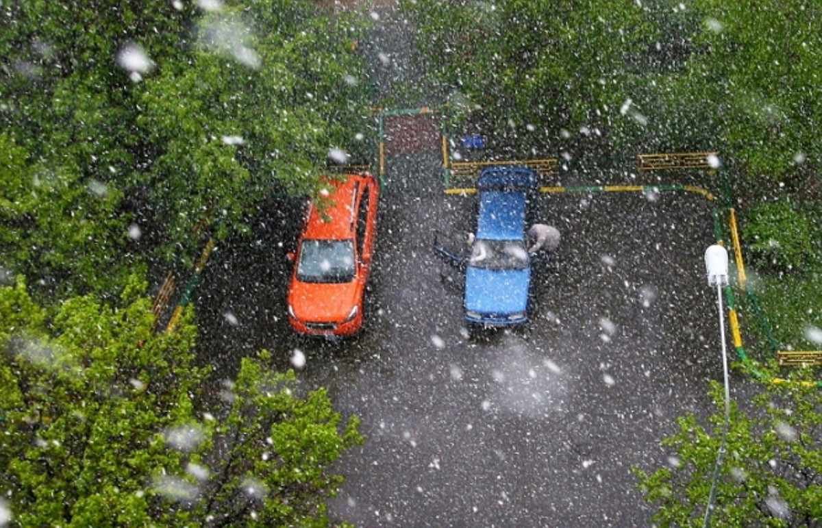 На Южном Урале впервые в середине июля выпал снег