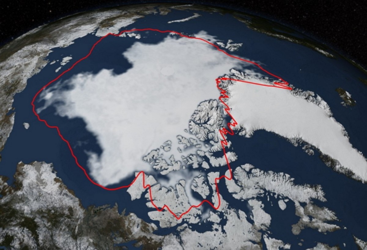 Площадь льдов в Арктике предельно сократилась
