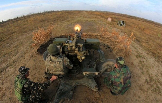 Военные уничтожили часть артустановок боевиков на Луганщине