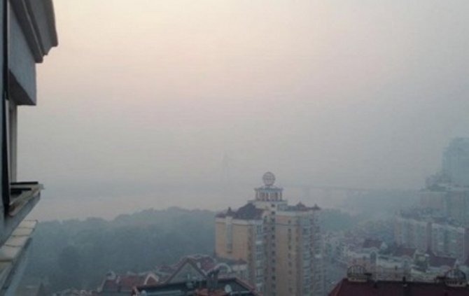 В Киеве значительно превышен уровень загрязнения воздуха