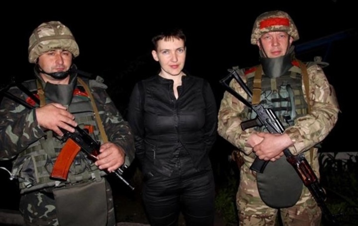 Савченко ночью посетила зону АТО