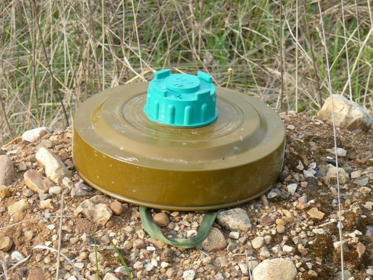 В Киеве на территории школы нашли противотанковую мину