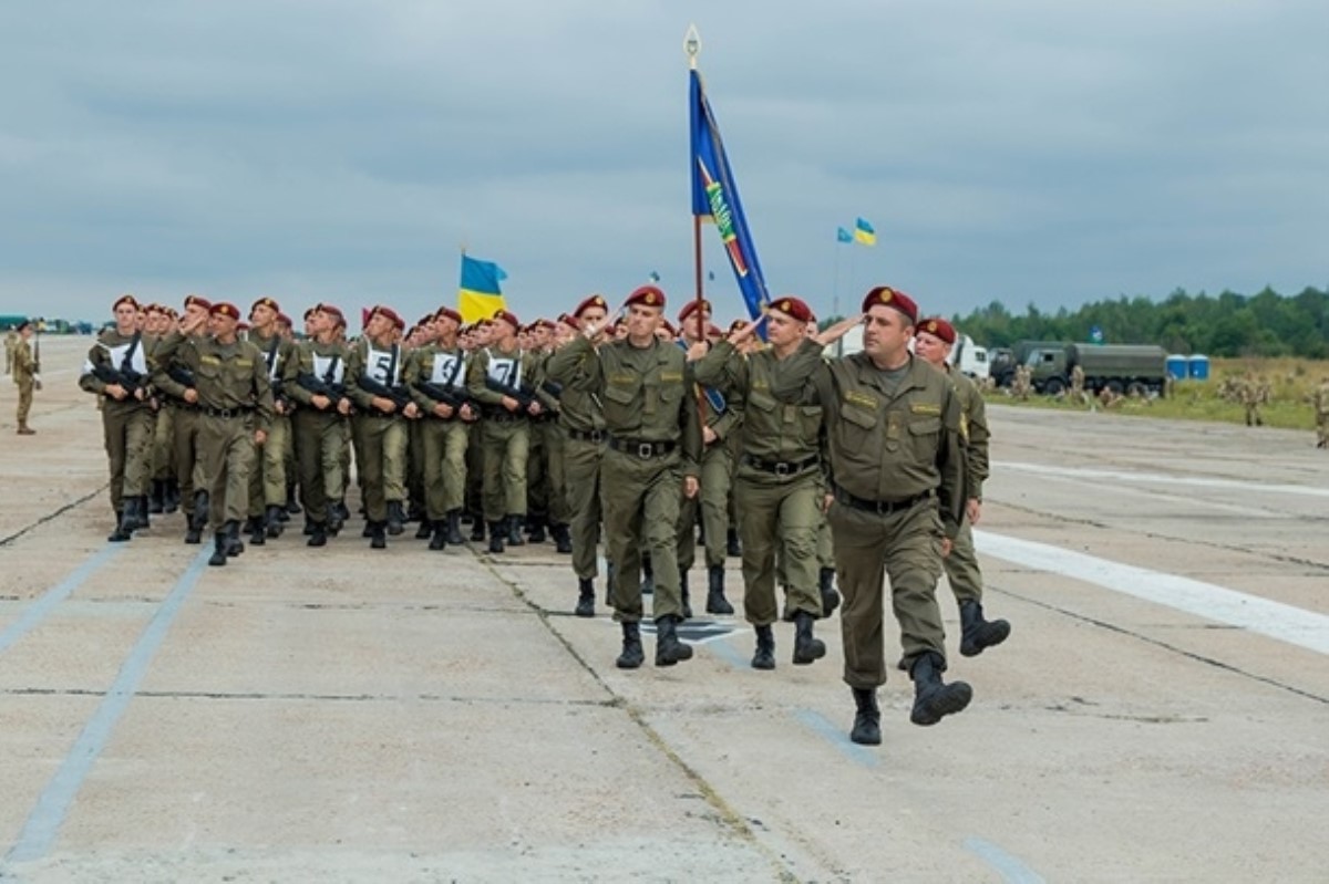 Под Киевом проводят репетиции военного парада