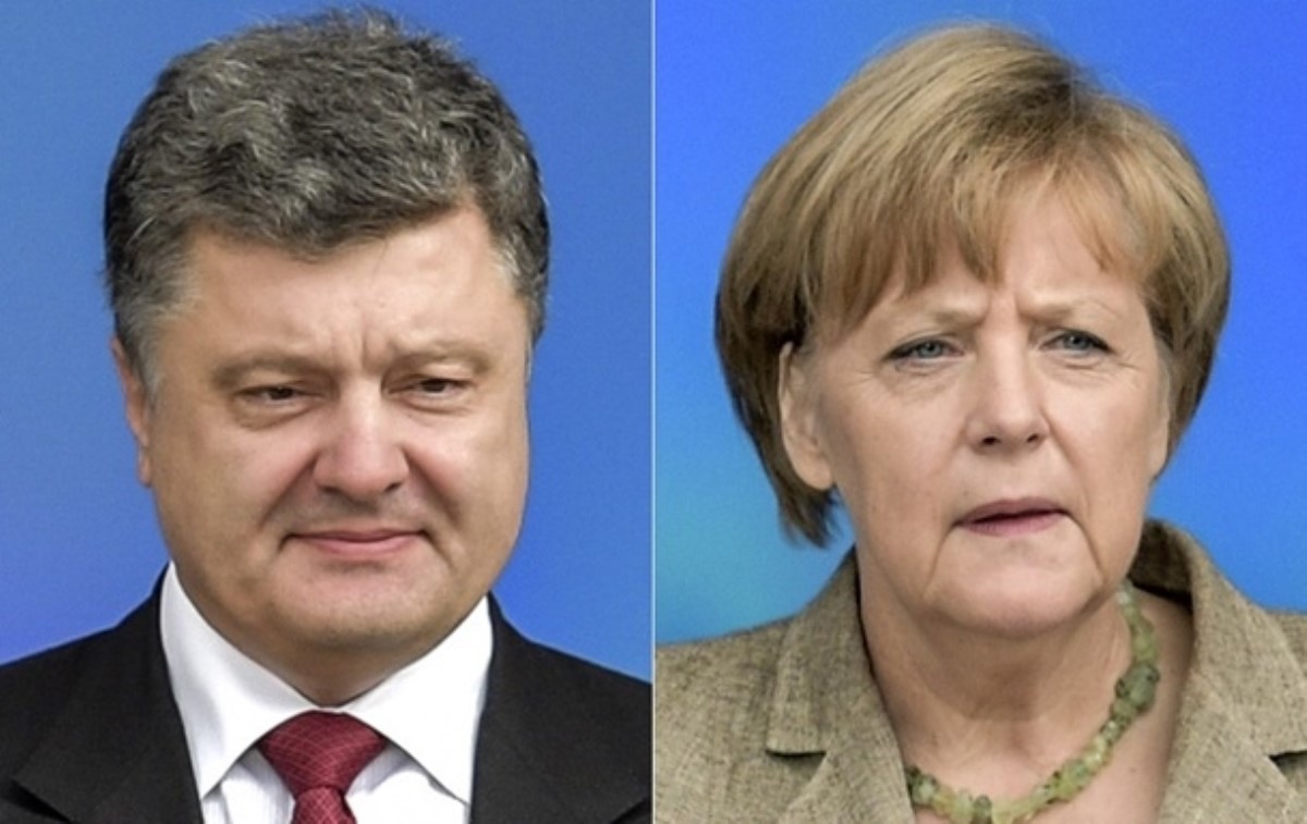 Меркель обсудила ситуацию на Донбассе с Порошенко