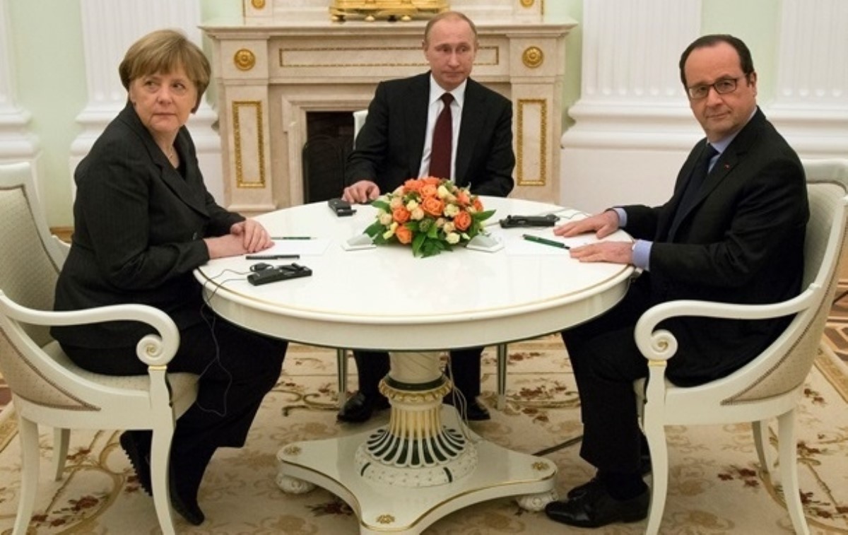 Путин, Меркель и Олланд договорились продолжить встречи "нормандской четверки"