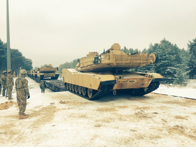В Польшу прибыла первая партия танков США