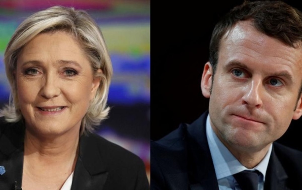 Во второй тур выборов во Франции выходят Макрон и Ле Пен