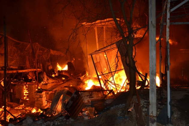 В Одессе на берегу моря сгорели 10 дач