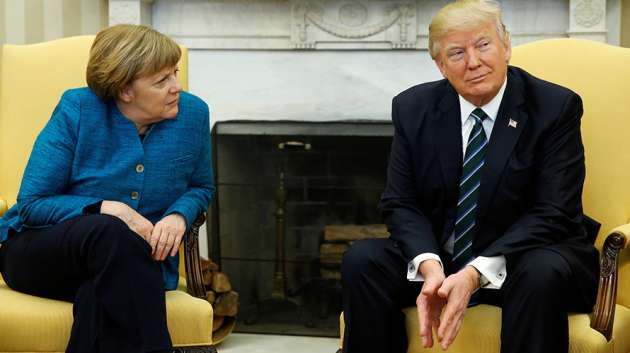Меркель расстроена переговорами с Трампом