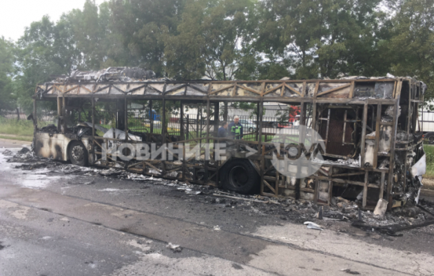 В Болгарии дотла сгорел автобус с российскими туристами