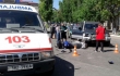 В Киеве ДТП: возле Мегамаркета столкнулись джип и мотоцикл