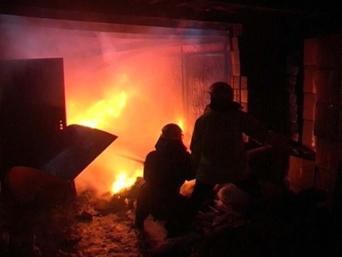 Этой ночью в Кировограде сгорел дотла рынок