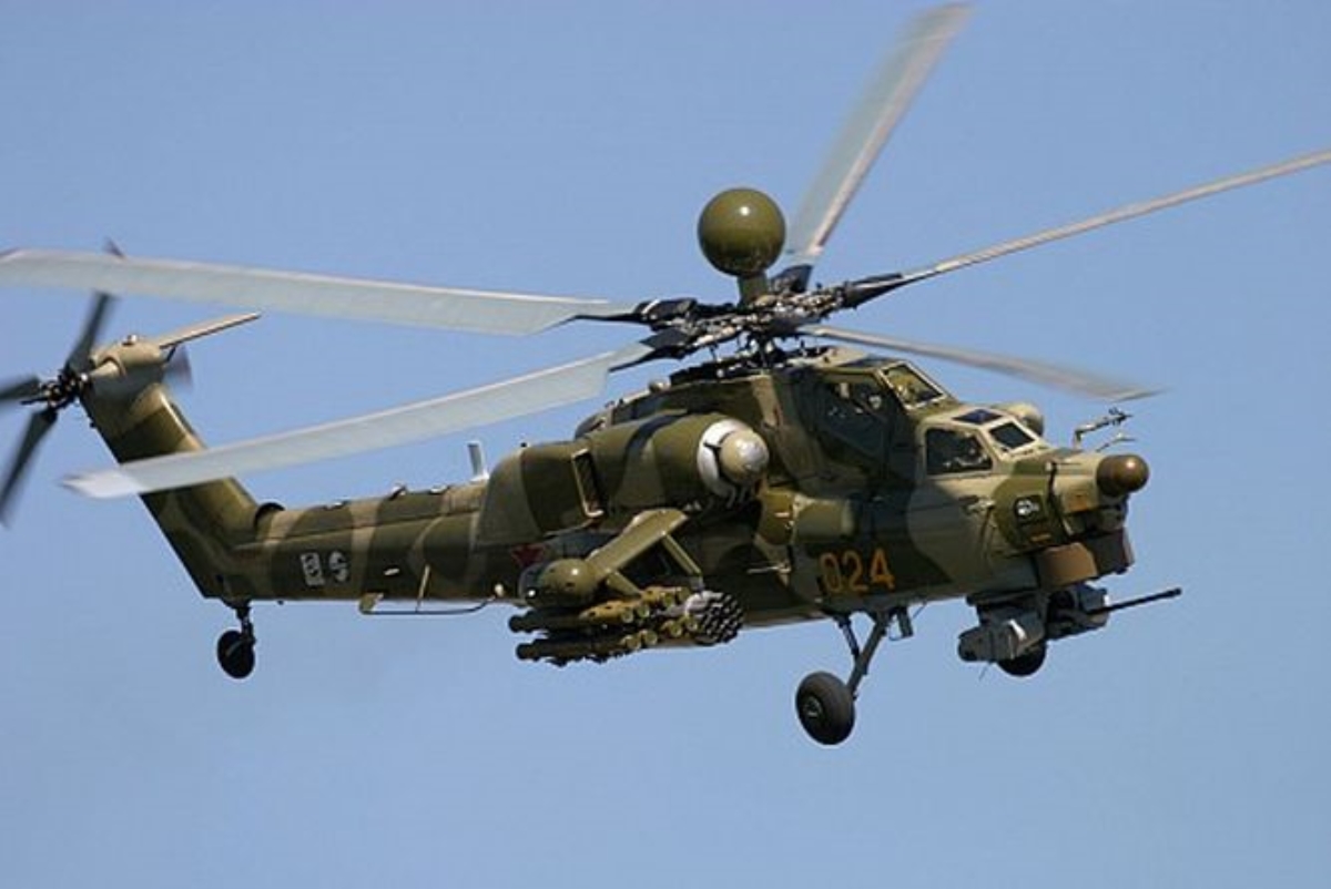 Украинским вертолетам удалось уничтожить зенитку террористов
