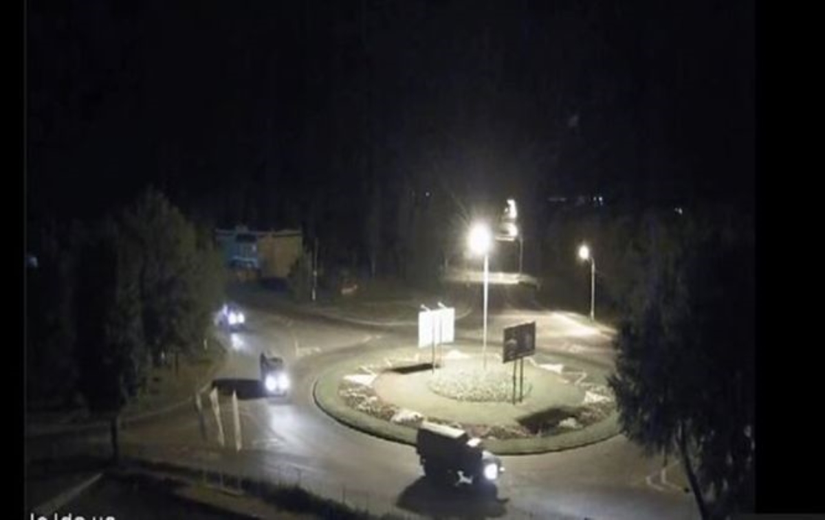 Ночью в Луганск вошла колонна военной техники