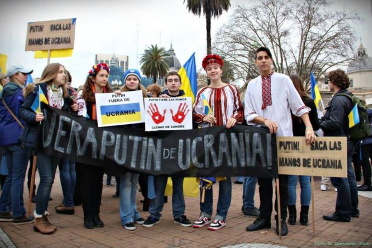 В Аргентине тоже протестовали против политики Путина