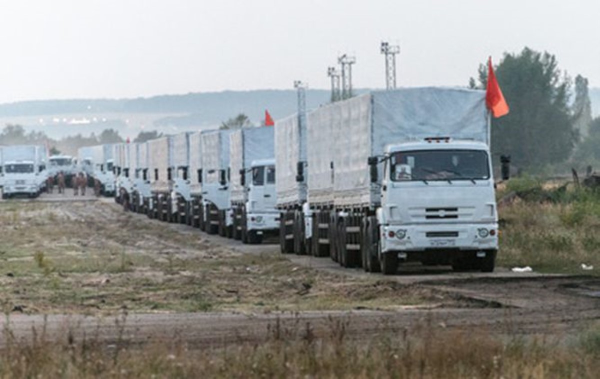 Российский «гуманитарный конвой» принимают пограничники