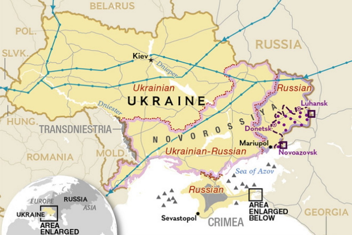 В National Geographic уже поделили Украину. Карта