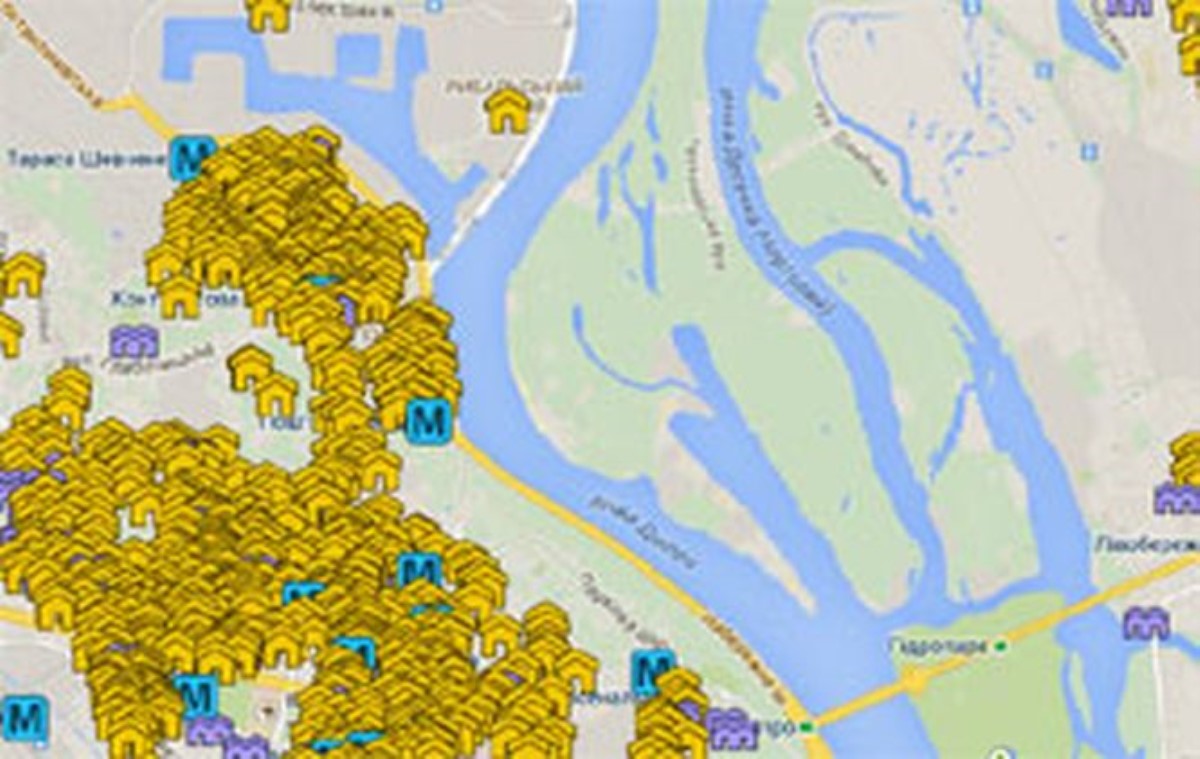 В Интернете опубликована карта укрытий Киева