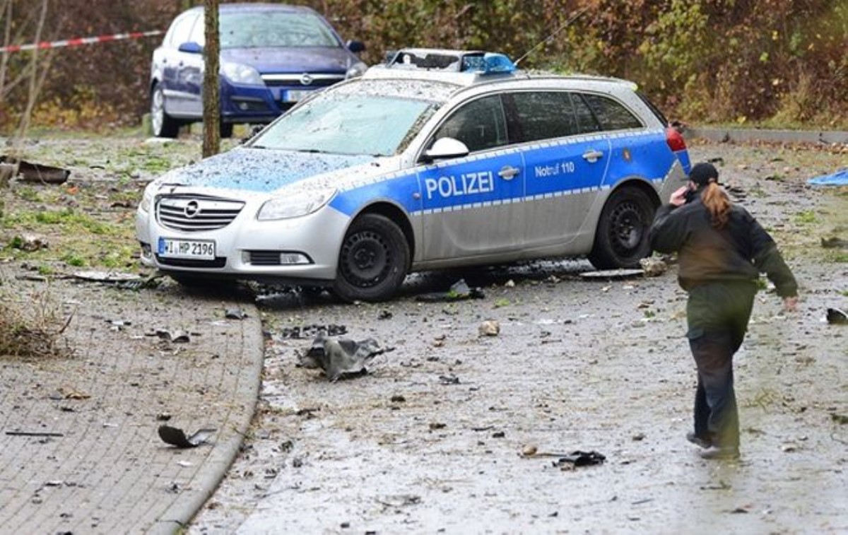 В Германии гражданин подорвал себя на глазах у полицейских