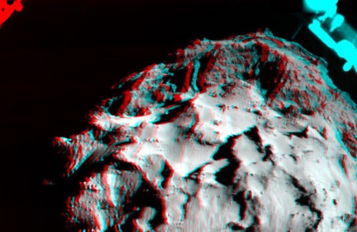 Опубликовано трехмерное изображение кометы Чурюмова – Герасименко