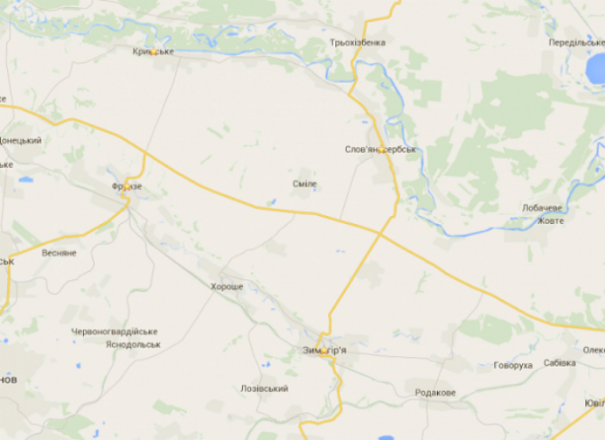 В районе Словяносербска боевики обстреляли позиции украинских военных