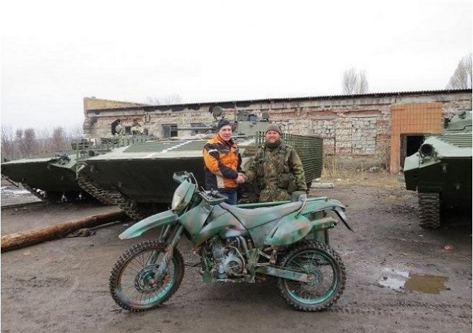 Киевское представительство КТМ подготовило специальный мотоцикл для армии
