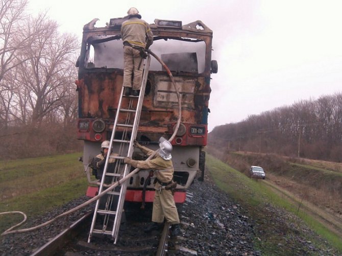 Поезд «Одесса-Киев» загорелся на ходу на Черкащине