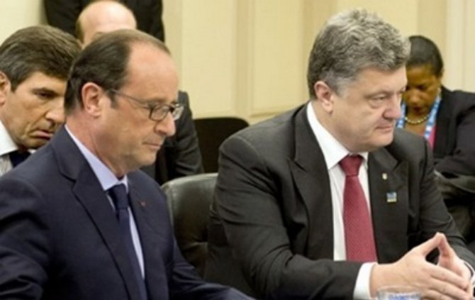 Порошенко обсудит с Олландом ситуацию на Донбассе