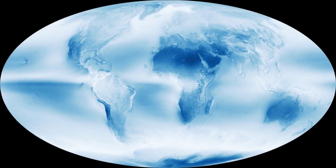 NASA показало самые облачные и солнечные места на Земле