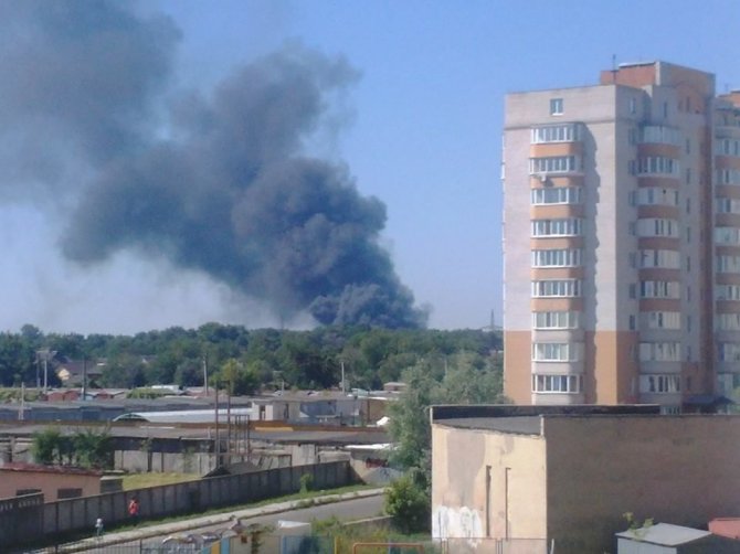 В Броварах произошел крупный пожар