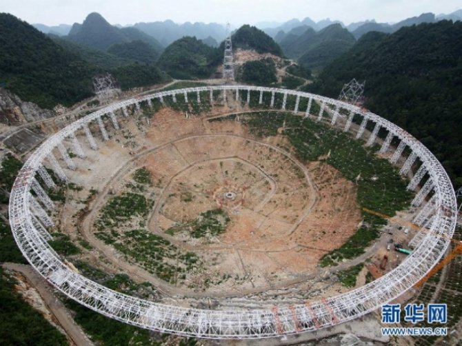 Китай приступил к строительству крупнейшего телескопа