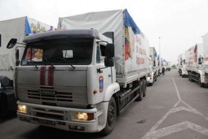 Очередной гуманитарный конвой приближается к границам Донбасса
