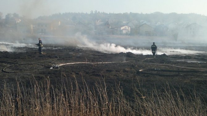 На Киевщине продолжаются торфяные пожары