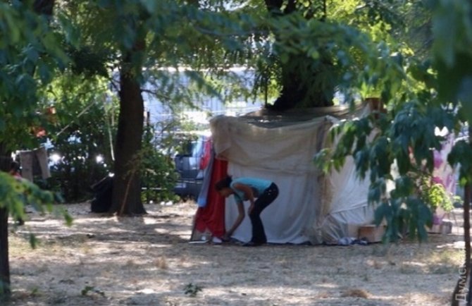 На Куликовом поле в Одессе появился палаточный лагерь