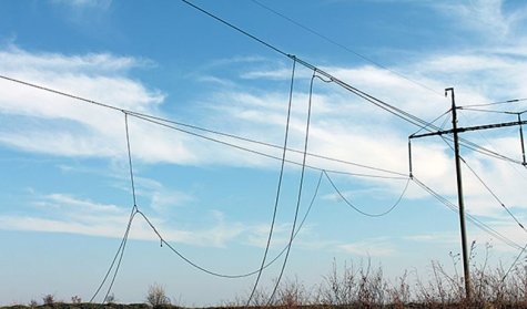 В Херсонской области опять повредили электроопоры