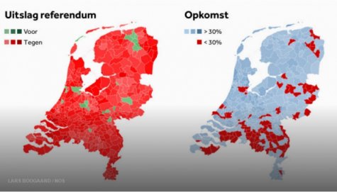 Всего 22 из 390 муниципалитетов Голландии проголосовали за ассоциацию с Украиной