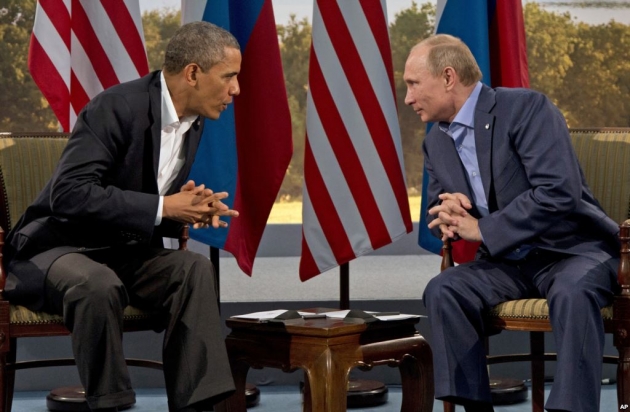 Путин и Обама обсудили ситуацию на Донбассе