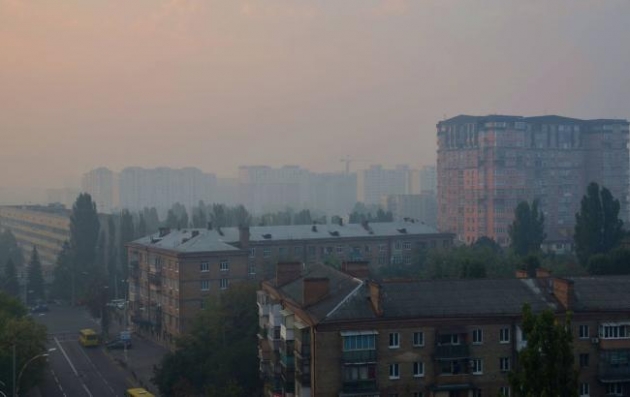 В Киеве уровень загрязнения воздуха превышает норму