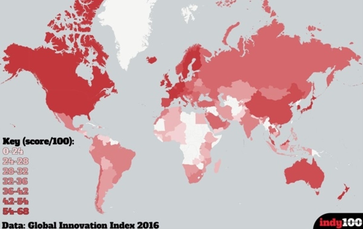 Составлен новый рейтинг самых инновационных стран мира