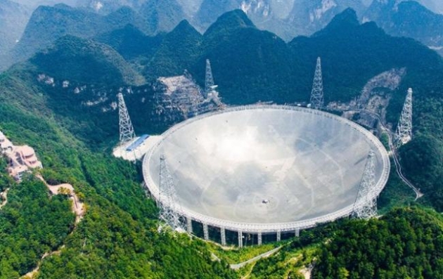 В Китае ввели в эксплуатацию крупнейший в мире радиотелескоп