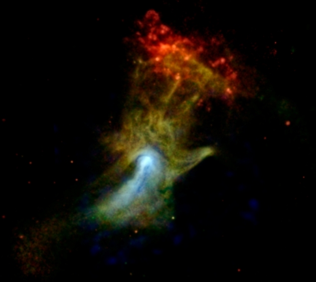 Астрономы запечатлели в космосе «руку Бога»