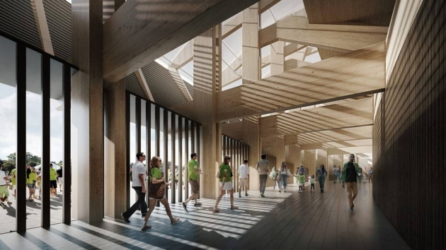 В Великобритании построят футбольный стадион из дерева