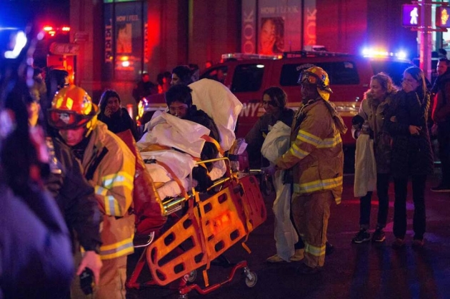 От пожара в нью-йоркском небоскребе пострадали не менее 24 человек