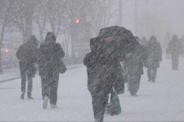 В Украине ожидаются сильный ветер, снегопады, гололед