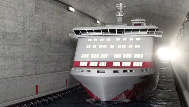 В Норвегии построят первый в мире судоходный тоннель