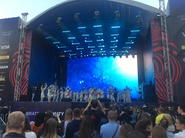 В Киеве открылась крупнейшая фан-зона "Евровидения"