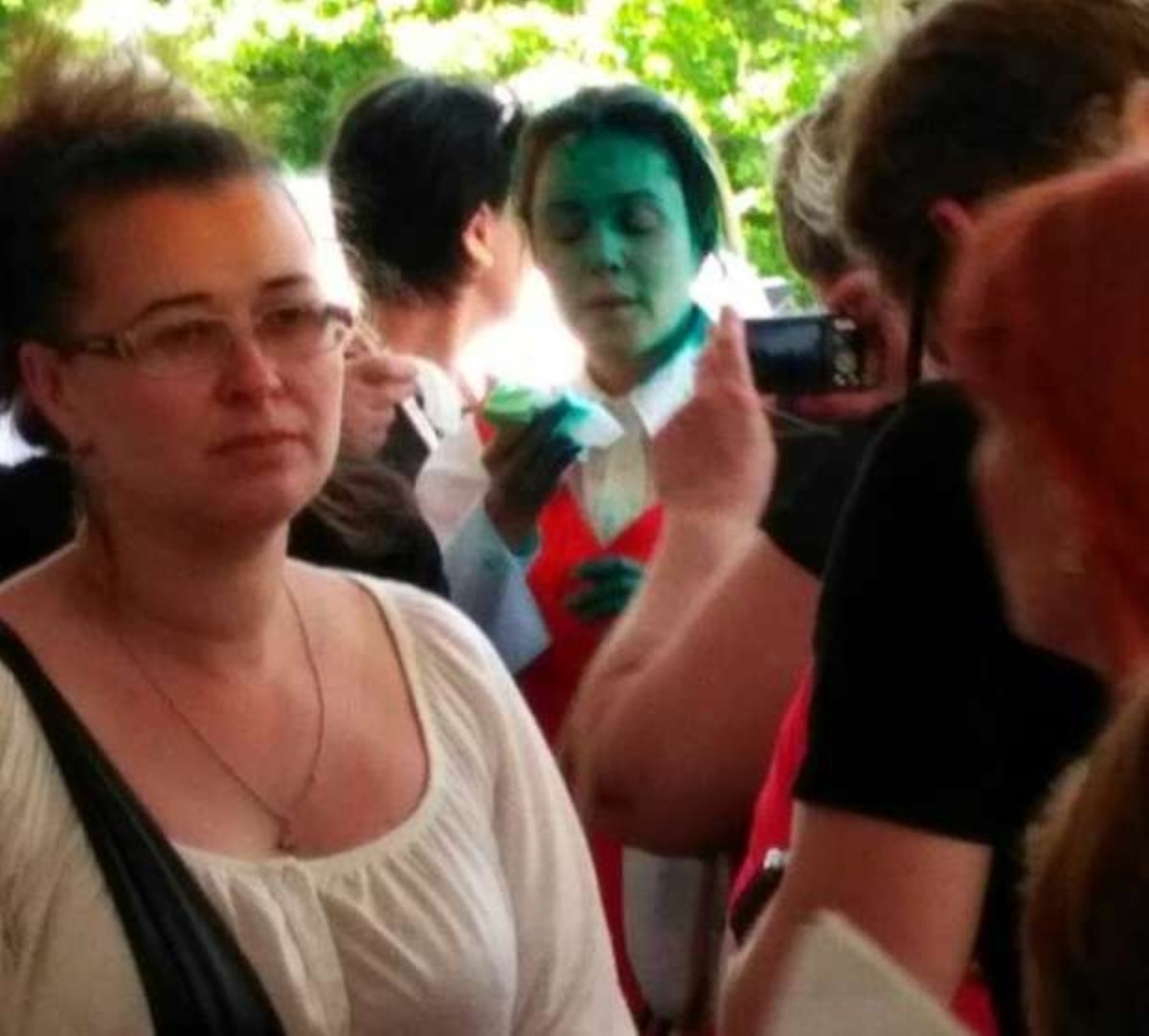 По стопам Навального: Королевскую в Одессе облили зеленкой