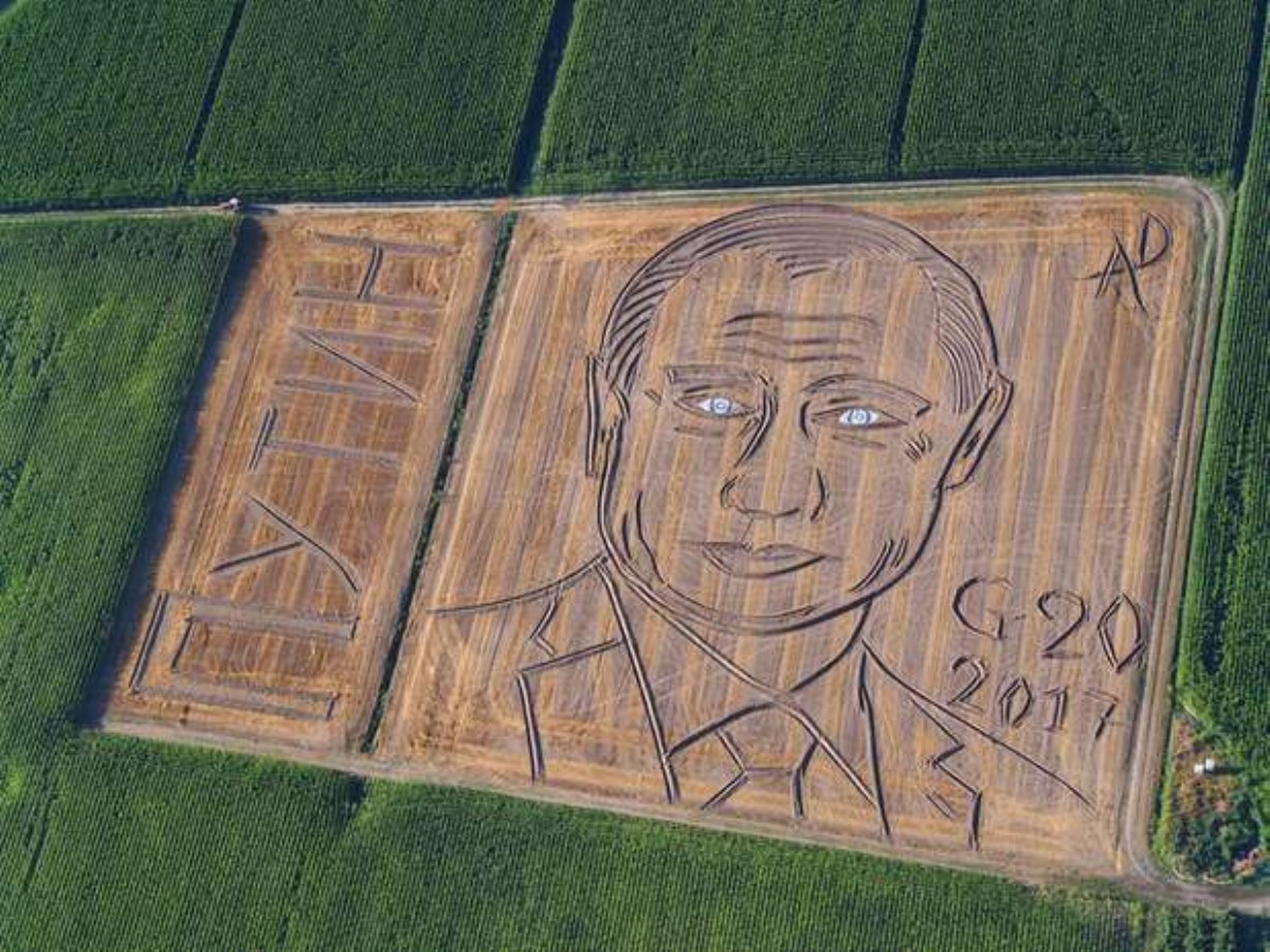 Креативненько: итальянский фермер "украсил" собственное поле портретом Путина
