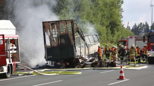 ДТП с автобусом в Германии: подтверждена гибель 18 человек